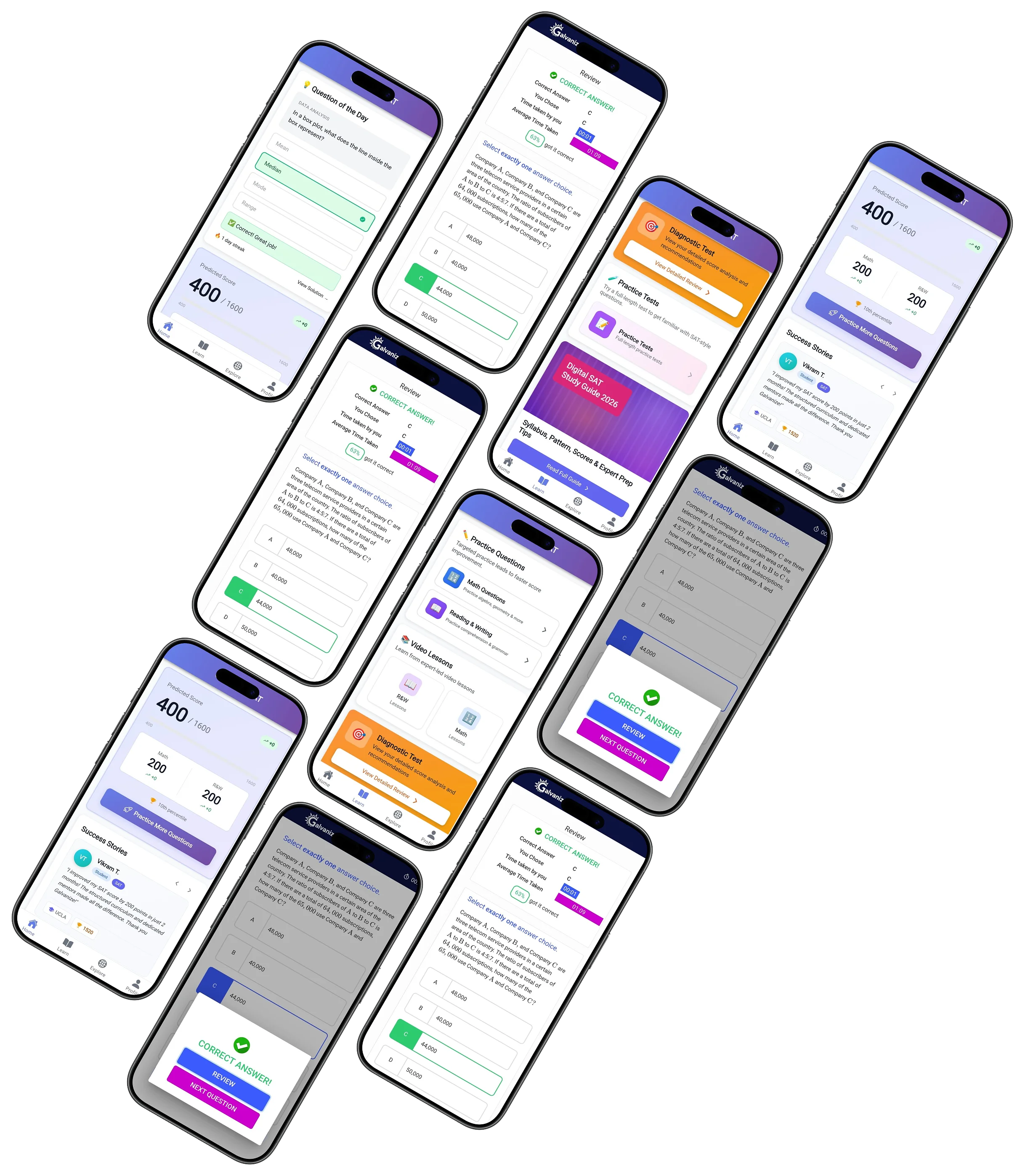 TOEFL App Mockup