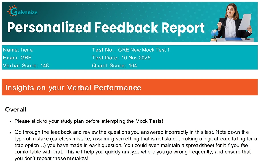 Detailed Personalized Feedback Report
